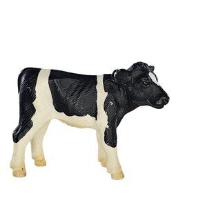 Schleich Holstein Calf Baby Cow Figurine Black White Toy Animal Figure #13139